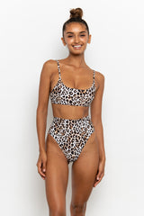 GIGI high waisted bottom - LEOPARD