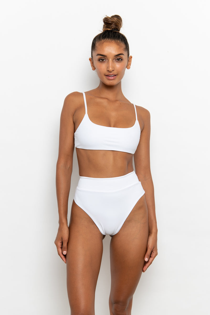 GIGI high waisted bottom - WHITE