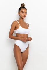 GIGI high waisted bottom - WHITE